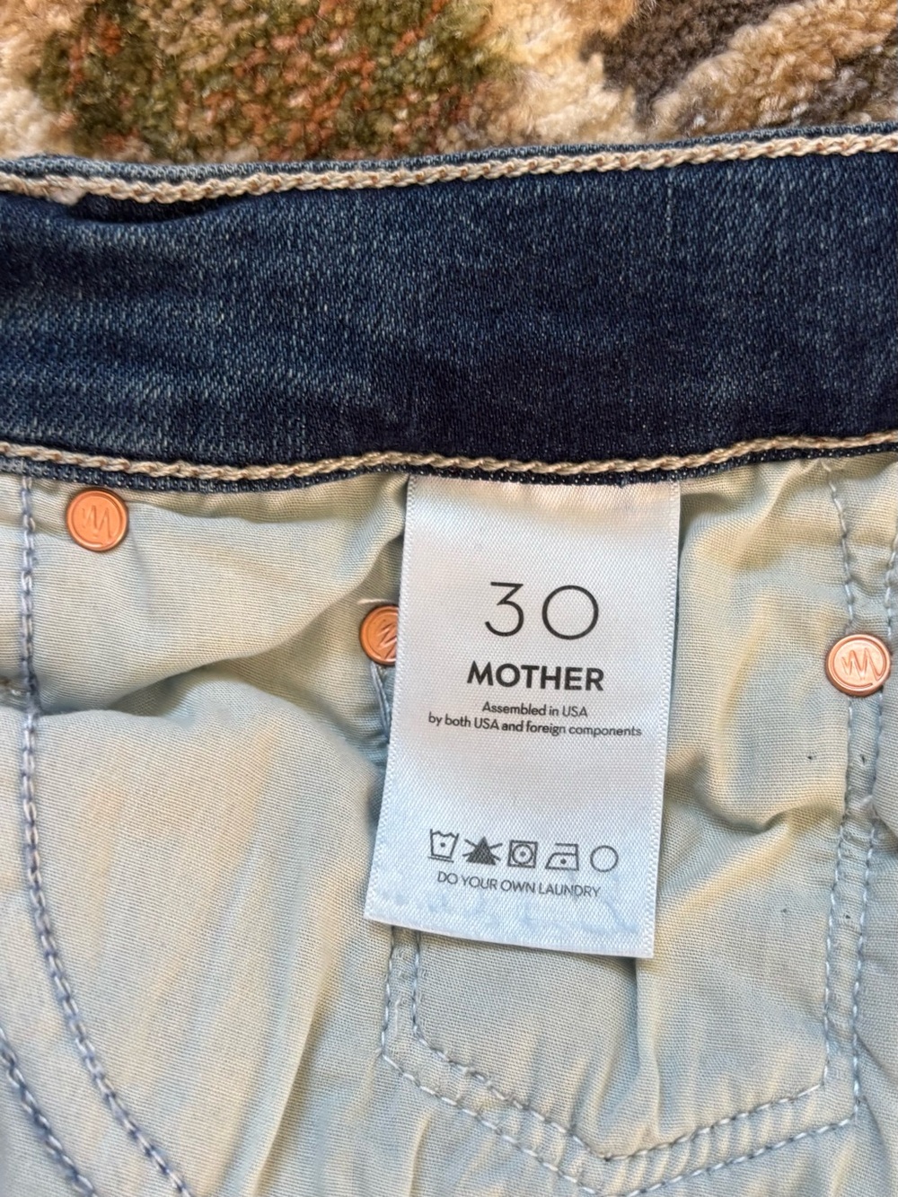 Mother Denim The Undercover Jeans In Start Your Engines Size 30. - Picture 7 of 7